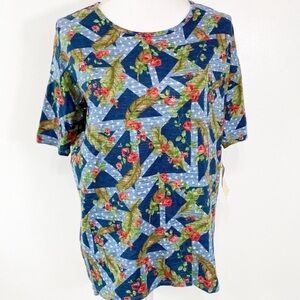 NEW LuLaRoe Irma Floral Print Tunic Top